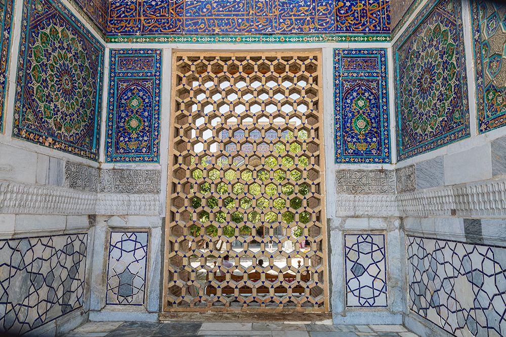 Samarkand, Uzbekistan, Central Asia interior view at the Registan.